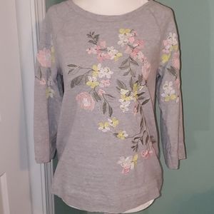 Loft Embroidered Top